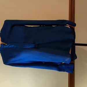 Elegant Blue thin silky shirt